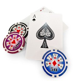 Pokerchips, Pokerkarten